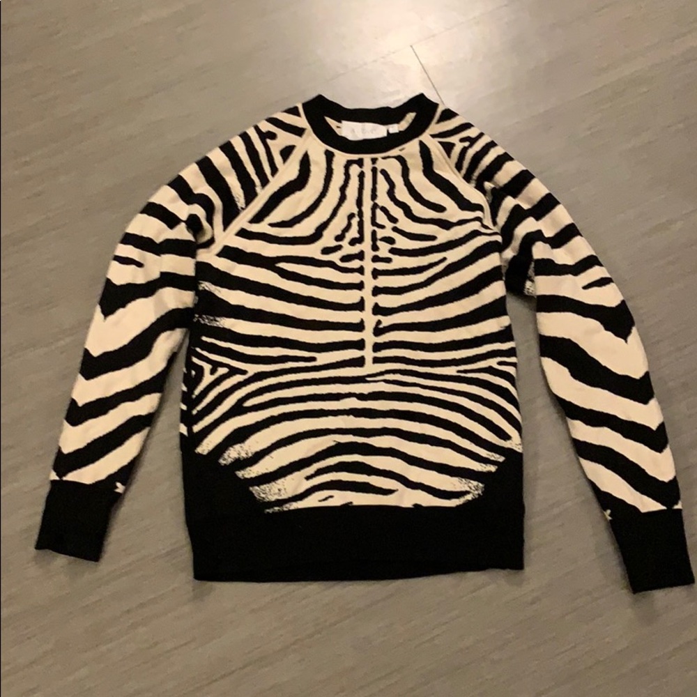 ALC zebra print sweater